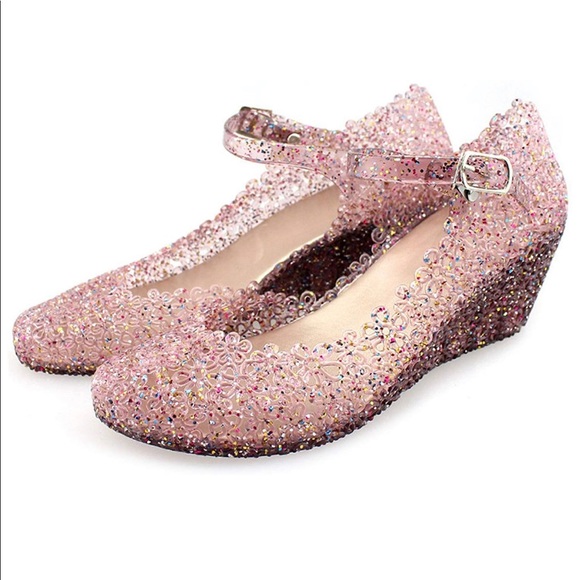 jelly wedges heels